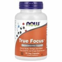 Now Foods, True Focus, 90 вегетарианских капсул