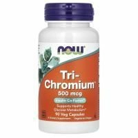 Now Foods, Tri-Chromium, 500 мкг, 90 вегетарианских капсул