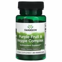 Swanson, Комплекс из фиолетовых фруктов и овощей, 60 вегетарианских капсул