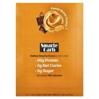 NuGo Nutrition, Smarte Carb, хрустящие батончики с арахисовым маслом, 12 батончиков, 1,76 унции (50 г) каждый