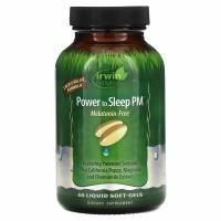 Irwin Naturals, Мощь для сна ПМ, без мелатонина, 50 мягких желатиновых капсул с жидким наполнением