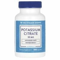 The Vitamin Shoppe, цитрат калия, 99 мг, 100 капсул