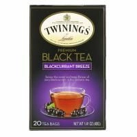 Twinings, Премиум Черный чай, черная смородина 20 чайных пакетиков, 1.41 унции (40 г)