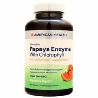 American Health, Жевательный фермент папайи с хлорофиллом 600 таблеток