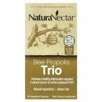 NaturaNectar, Bee Propolis Trio, 60 вегетарианских капсул
