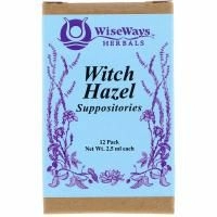 WiseWays Herbals, LLC, Свечи гаммамелиса, 12 шт. в упаковке, по 2,5 мл каждая
