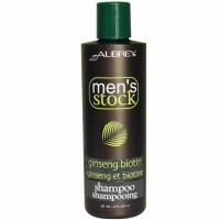 Aubrey Organics, Men's Stock, Шампунь, биотин и женьшень, 8 жидких унций (237 мл)