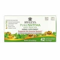 Hyleys Tea, Травяная добавка из чистого матча и сенча, ассорти из чая, 42 чайных пакетика в фольгированных пакетиках, по 1,5 г (0,05 унции)