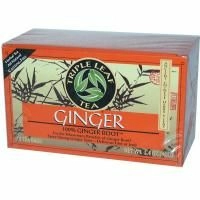 Triple Leaf Tea, Травяной чай с имбирем без кофеина, 20 чайных пакетиков, 1.4 унций (40 г)