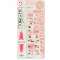 Vika Nailjam, Гелевые полоски для ногтей для ногтей на руках и ногах, Розовая глазурь, 38 полосок