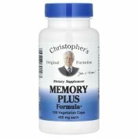 Christopher's Original Formulas, Формула Memory Plus, 450 мг, 100 растительных капсул