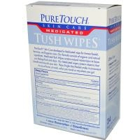 PureTouch Skin Care, Лечебные туалетные салфетки, 24 одноразовых пакетов, каждая 5 на 8 дюймов