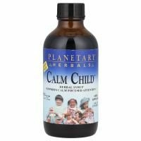 Planetary Herbals, Успокаивающее для детей, травяной сироп, 4 жидких унции (118.28 мл)