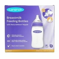 Lansinoh, Бутылки с соской Natural Wave, средний поток, 3 бутылки, по 8 унций (240 мл) каждая