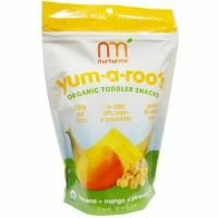 NurturMe, Organic, Yum-A-Roo's, банан + манго + ананас, 1 унция (28 г)