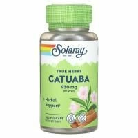 Solaray, True Herbs, катуаба, 930 мг, 100 растительных капсул (465 мг в 1 капсуле)