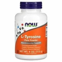 Now Foods, L-тирозин, чистый порошок, 4 унц. (113 г)