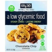 Fifty 50, Low Glycemic Chocolate Chip Cookies, 7 oz (198 g)