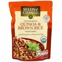 Seeds of Change, Organic, киноа и бурый рис, с чесноком, 8.5 унций (240 г)