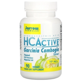 Jarrow Formulas, HCActive, экстракт гарцинии камбоджийской, 90 вегетарианских капсул