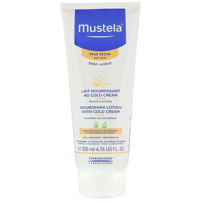 Mustela, Питательный лосьон для тела с холодным кремом, для сухой кожи малышей, 6,76 ж. унц. (200 мл)