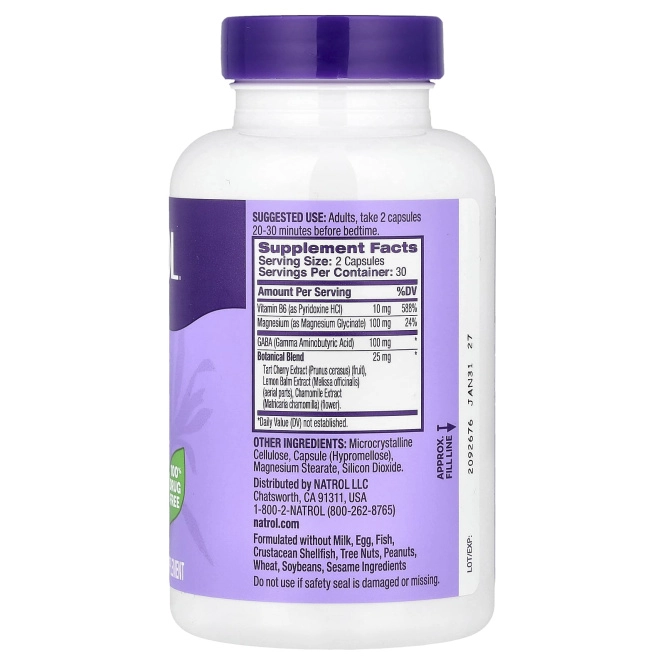 Natrol, сон и восстановление, без мелатонина, 60 капсул