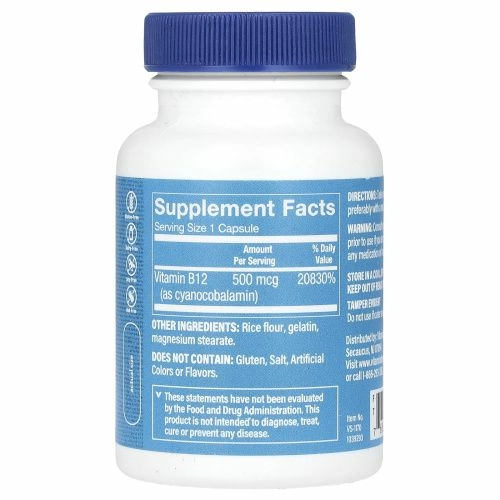 The Vitamin Shoppe, витамин B12, 500 мкг, 100 капсул