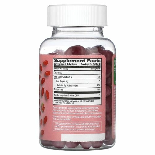 Human Beanz, пробиотические мармеладки, со вкусом клубники, 120 мармеладок