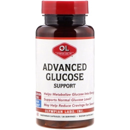 Olympian Labs, Advanced Glucose Support, 60 Vegetarian Capsules