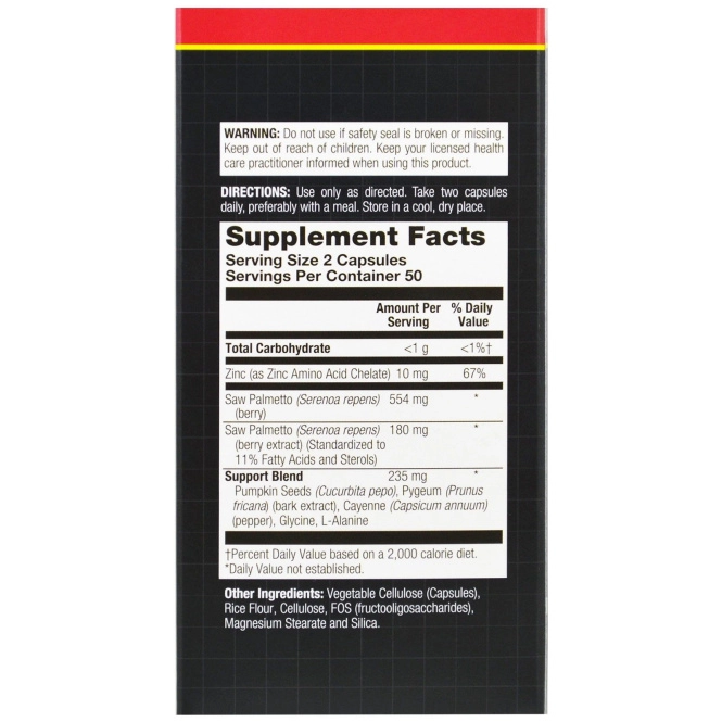 Natural Balance, Пальма сереноа плюс для мужчин, 100 капсул в растительной оболочке