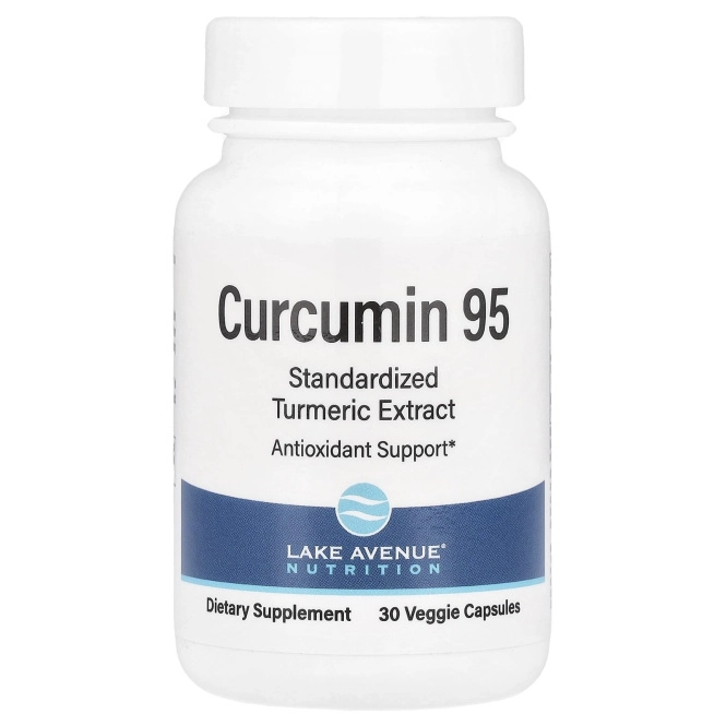 Lake Avenue Nutrition, куркумин 95, 500 мг, 30 вегетарианских капсул