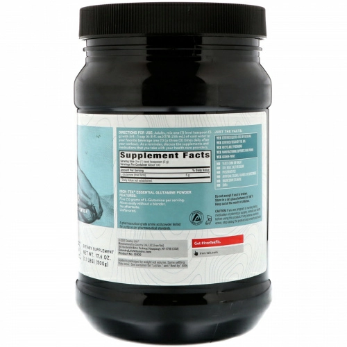 Country Life, Глютаминовый порошок Iron-Tek, 17.6 унций (500 г)