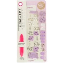 Vika Nailjam, Гелевые полоски для ногтей для ногтей на руках и ногах, Оставайтесь золотыми, 38 полосок