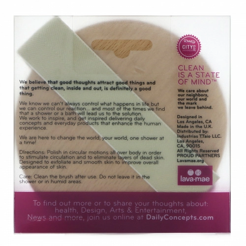 Daily Concepts, Your Detox Massaging Brush, Vigorous, 1 Brush