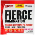 SAN Nutrition, Fierce Domination, повышающая работоспособность и миотропная предтренировочная формула, яростный фруктовый пунш, 0,88 унции (24,8 г)
