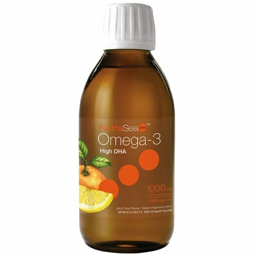Ascenta, NutraSea, омега-3 с высоким содержанием ДГК, со вкусом сочных цитрусов, 6,8 жидкой унции (200 мл)