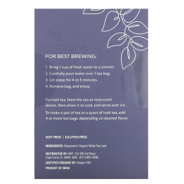 Dr. Mercola, Solspring®, Biodynamic®, органический гималайский белый чай, 18 чайных пакетиков, 36 г (1,27 унции)