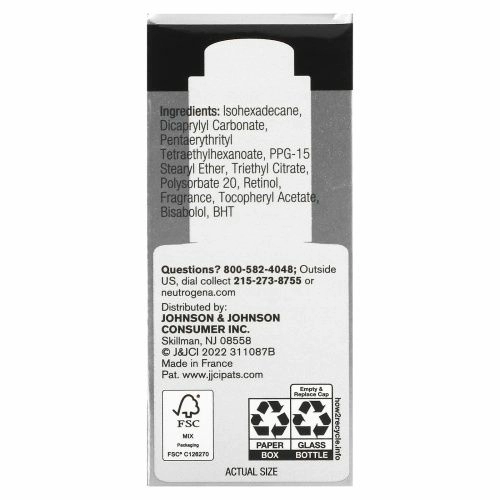 Neutrogena, Rapid Wrinkle Repair, масло с ретинолом, 30 мл (1 жидк. унц.)