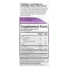 Aurora Nutrascience, Micro-Pack + ®, липосомальный глутатион, 10 пакетиков по 13,5 мл (0,46 жидк. Унции)