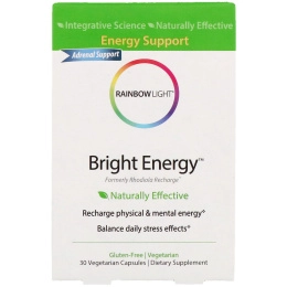 Rainbow Light, Яркая энергия, 30 вегетарианских капсул