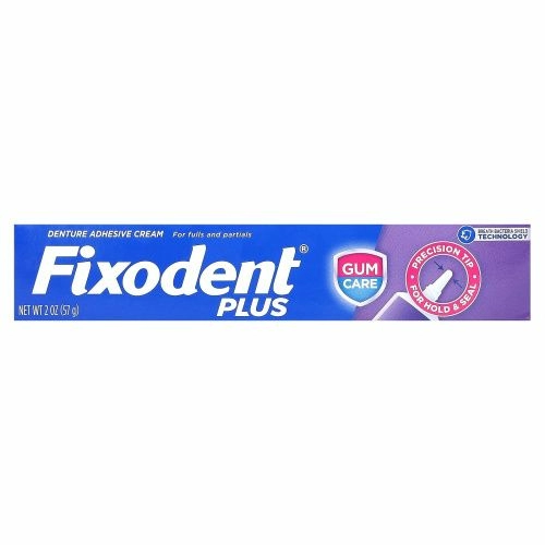 Fixodent, Plus, крем для фиксации протезов, 57 г (2 унции)