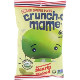 Crunch-A-Mame, Organic Edamame Puffs, Savory Seasoned Nearly Naked, 3.5 oz (99 g)