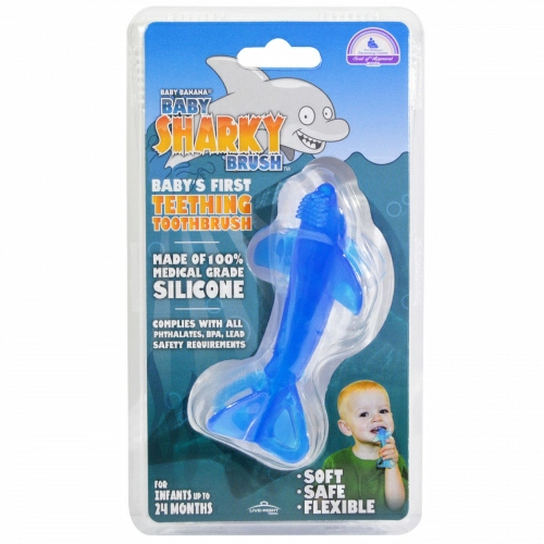 Baby Banana, Щетка для детей «Акуленок», 1 щетка