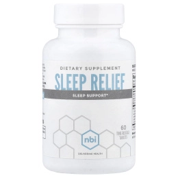 NBI, Sleep Relief, средство для улучшения сна, 60 таблеток постепенного высвобождения