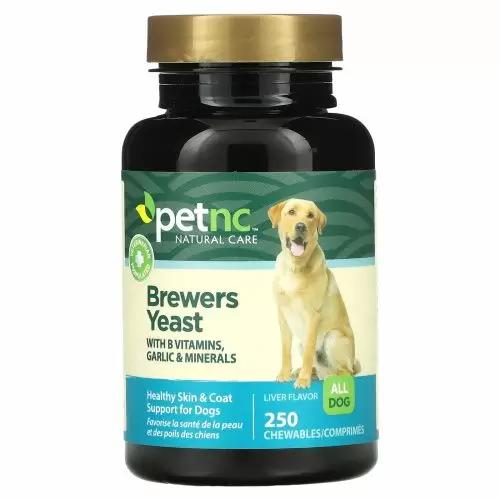 petnc NATURAL CARE, Природная забота о питомцах, пивные дрожжи, печень, вкус  печени, 250 жевательных резинок