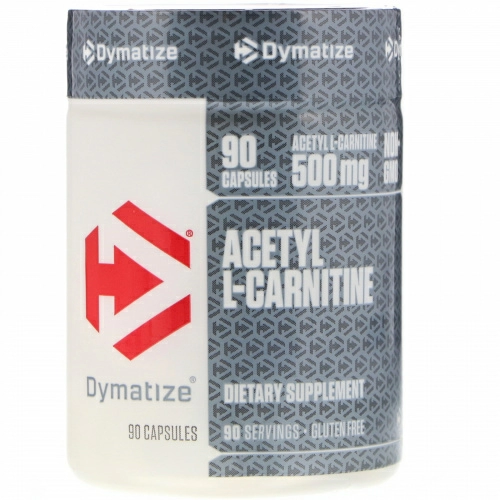 Dymatize Nutrition, Ацетил L-карнитин, 500 мг, 90 капсул
