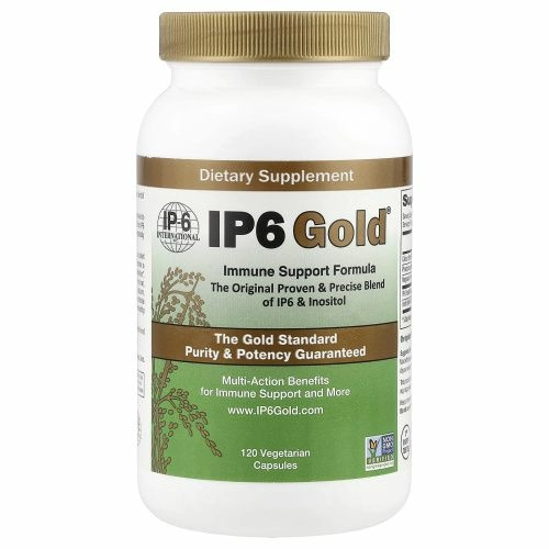 IP-6 International, IP6 Gold, формула для поддержки иммунитета, 120 вегетарианских капсул