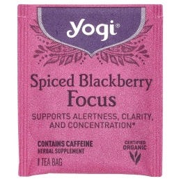 Yogi Tea, Ежевика со специями, 16 чайных пакетиков, 32 г (1,12 унции)