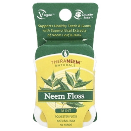 Organix South, TheraNeem Naturals, Нить с нимом, Мята, 50 ярдов (45,72 м)