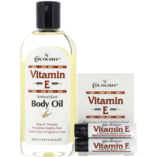 Cococare, Подарочный комплект витамина Е, 4 штуки
